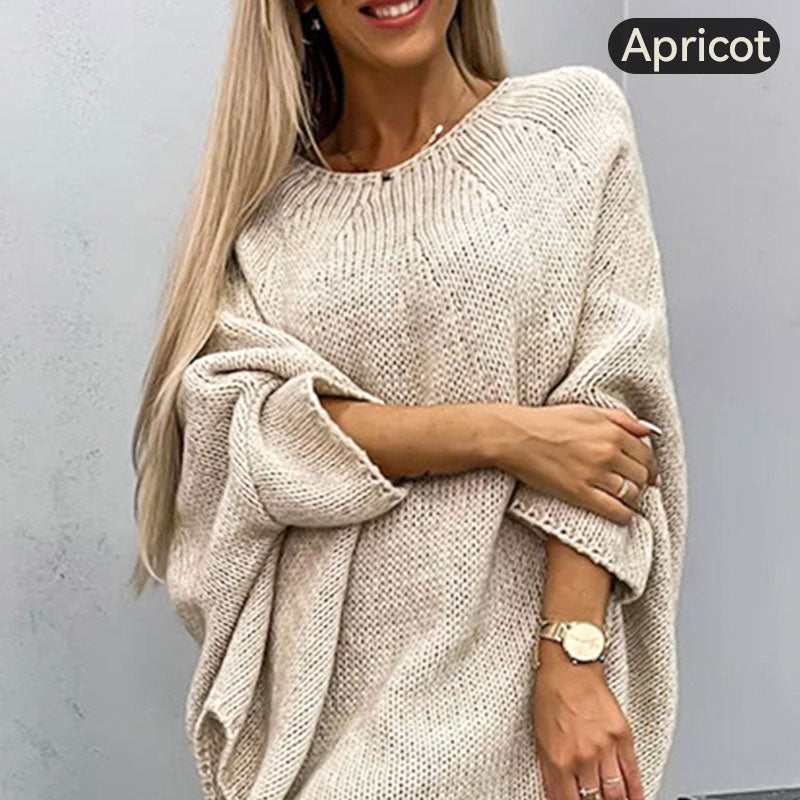 💝Elegancki sweter damski z dzianiny z pelerynką