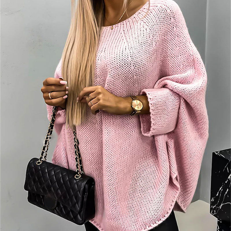 💝Elegancki sweter damski z dzianiny z pelerynką