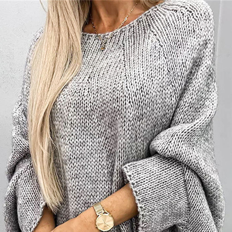 💝Elegancki sweter damski z dzianiny z pelerynką