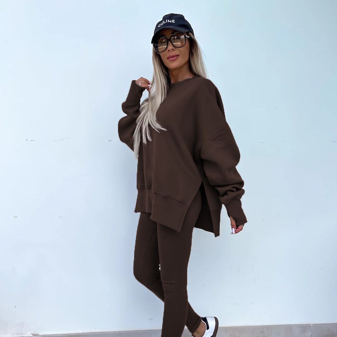 Wygodny komplet bluza oversize i legginsy